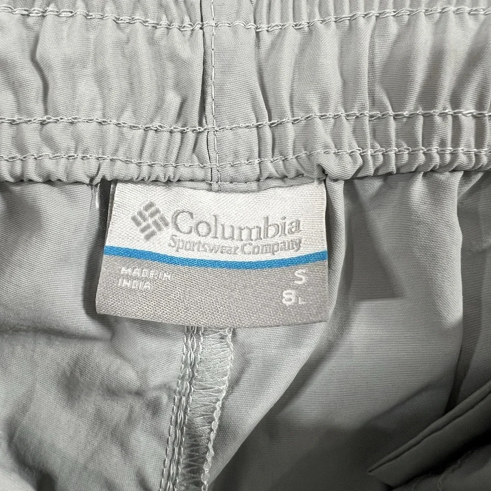 Columbia Men's Small‎ Cargo Shorts Light Grey PFG Bahama Omni-Shade (019) UPF 50